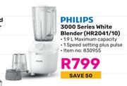 Philips 3000 Series White Blender HR2041/10