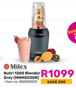 Milex Nutri 1200 Blender Grey MNM003GR