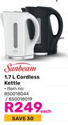 Sunbeam 1.7Ltr Cordless Kettle