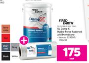 Fired Earth Damp X Hydro Force Assorted 5L And Mambrane-Each