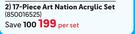 Kenzel 17 Piece Art Nation Acrylic Set-Per Set