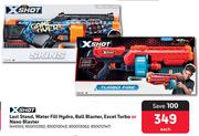 X-Shot Last Stand,Water Fill Hydro,Ball Blaster,Excel Turbo Or Nano Blaster-Each