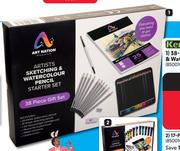 Kenzel 38 Piece Art Nation Sketching & Watercolour Pencil Set-Per Set