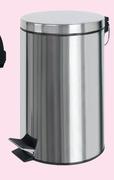 Mainstays 30Ltr Stainless Steel Soft Close Lid Pedal Bin