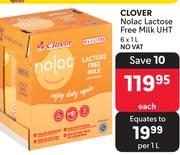 Special Clover Nolac Lactose Free Milk UHT-6 x 1Ltr — m.guzzle.co.za