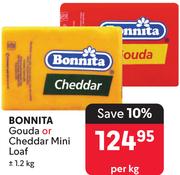 Bonnita Gouda Or Cheddar Mini Loaf +/-1.2kg-Per Kg