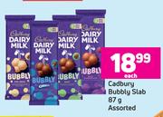 Cadbury Bubbly Slab Assorted-87g Each