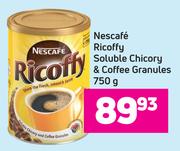 Nescafe Ricoffy Soluble Chicory & Coffee Granules-750g