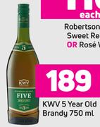 KWV 5 Year Old Brandy-750ml