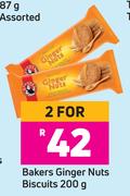 Bakers Ginger Nuts Biscuits-For 2 x 200g