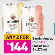 Bernini Amber, Blush Or Classic NRB-For Any 2 x 6 x 275ml