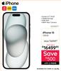 Apple iPhone 15 128GB Smartphone 10293077