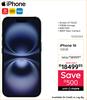 Apple iPhone 16 128GB Smartphone 10300354