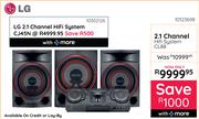 LG 2.1 Channel HiFi System CJ45N 10302126