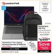 Packard Bell Montenero C Pro Laptop, Backpack Bundle 10320335