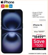 Apple iPhone 16 128GB Smartphone 10300354