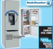 KELVINATOR 350L Stainless Steel Combi 