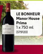 LE Bonheur Manor House Prima-750ml