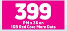 Samsung Galaxy A73 5G Smartphone-On 1GB Red Core More Data