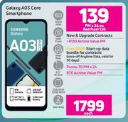 Samsung Galaxy A03 Core Smartphone-On Red Flexi 130 + On Promo 70
