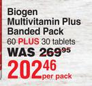 Biogen Multivitamin Plus Banded Pack 60 Plus 30 Tablets-Per Pack