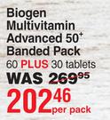 Biogen Multivitamin Advanced 50+ Banded Pack 60 Plus 30 Tablets-Per Pack