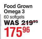 Food Grown Omega 3 60 Softgels