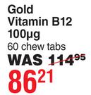 Dis-Chem Gold Vitamin B12 100ug 60 Chew Tabs