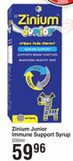 Zinium Junior Immune Support Syrup-200ml
