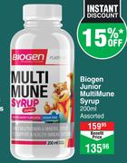 Biogen Junior Multimune Syrup Assorted-200ml