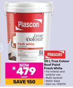 Plascon 20L True Colour Roof Paint Fresh White