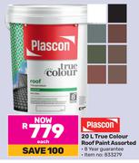 Plascon 20L True Colour Roof Paint Assorted-Each