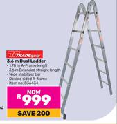 Tradequip 3.6m Dual Ladder