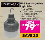 Lightworx USB Rechargeable Light Mini