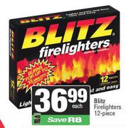 Blitz Firelighters 12 Piece-Each