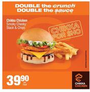 Chikka Chicken Smoky Cheeky Stack & Chips-Per Meal