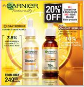 Garnier Even & Matte/Bright & Micellar Water Products-400ml Each