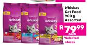 Whiskas Cat Food Assorted-900g Each