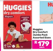 Huggies Dry Comfort Jumbo Pack (Assorted Sizes)-Each
