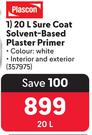 Plascon Sure Coat Solvent Based Plaster Primer-20Ltr