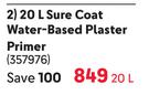 Plascon Sure Coat Water Based Plaster Primer-20Ltr