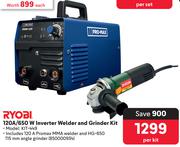 Ryobi 120A/650W Inverter Welder And Grinder Kit KIT-449
