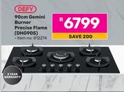 Defy 90cm Gemini Burner Precise Flame DHG905