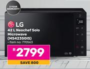 LG 42L Neochef Solo Microwave Oven MS4235GIS