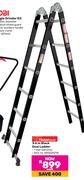 Tradequip 3.6m Black Dual Ladder