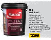 Plascon Wall & All (Pastel Base)-20L