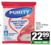 Purity Cream Of Maize Assorted-400g Each