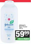 Johnson's Baby Powder-400g Each