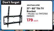 Ultra Link 21"-60" Tilt TV Bracket UL-TMT2160