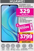 Huawei Nova Y70 Smartphone-On 1.2GB Red Top Up Core More Data